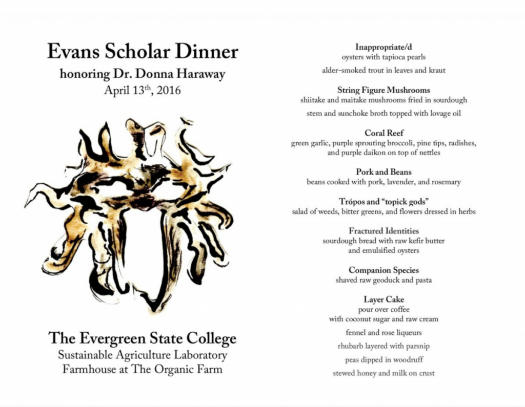 Evans menu
