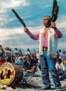 Western Shoshone Spiritual Leader Corbin Harney. (Credit: Dance for All People)