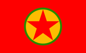 Flag of the Kurdistan Workers' Party (Source: Wikimedia Commons)