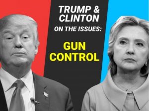 Gun Control - http://www.businessinsider.com/clinton-and-trump-on-gun-control-2016-9
