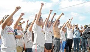 young Indian water protectors